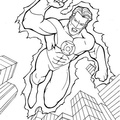 Super Hero Coloring Book Page