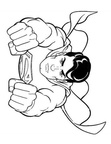 Superman Coloring Book Page