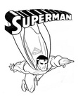Superman Coloring Book Page