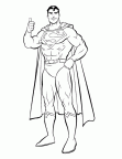 Superman Coloring Book Page
