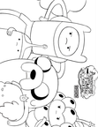 Adventure Time Coloring Book Page