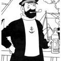 Adventures of Tintin Coloring Book Page