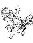 Alvin and the Chipmunks Coloring Book Page