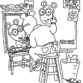 Aurther Coloring Book Page