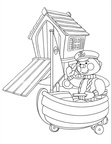 Andy Pandy Coloring Book Page