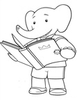 Babar and the Adventures of Badou Coloring Book Page