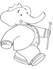 Babar and the Adventures of Badou Coloring Book Page