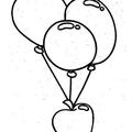 Balloons Basic Shapes Toddler Beginner Coloring Book Page