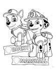 Marshall Paw Patrol Coloring Book Page