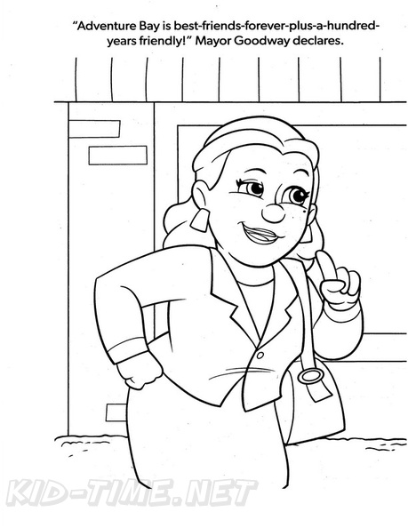 Mayor Goodway Paw Patrol Coloring Book Page | Free Coloring Book Pages