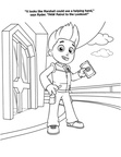 Ryder Paw Patrol Coloring Book Page