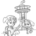 Paw Patrol Lookout Tower Coloring Book Page | Free Coloring Book Pages