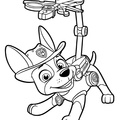 Tracker Paw Patrol Coloring Book Page