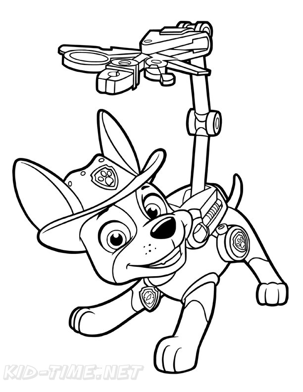 Paw Patrol Tracker Coloring Pages - 4 Free Printable Coloring