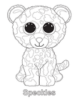 Speckles Leopard Beanie Boo Coloring Book Page
