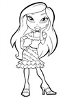 Bratz Coloring Book Page