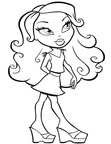 Bratz Coloring Book Page