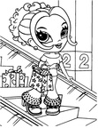 Lisa Frank Doll Coloring Page