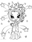 Lisa Frank Doll Coloring Page