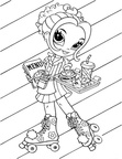 Lisa Frank Doll Coloring Page