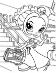 Lisa Frank Doll Coloring Page