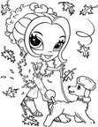Lisa Frank Doll Coloring Page