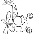 Helicopter Coloring Book Page