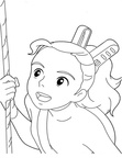 The Borrower Arrietty Coloring Book Page