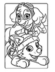 Paw Patrol Everest Coloring Book Page